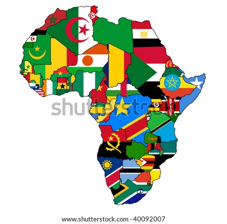 political map of africa. stock photo : political map of
