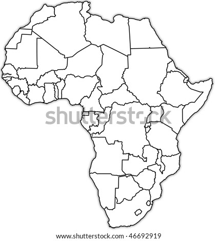 political map of africa. political map of africa