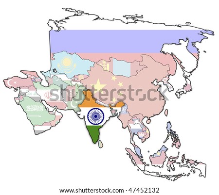 map of asia with capitals. map of asia with capitals.