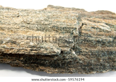macro of slate, a fine-grained, foliated, homogeneous metamorphic rock