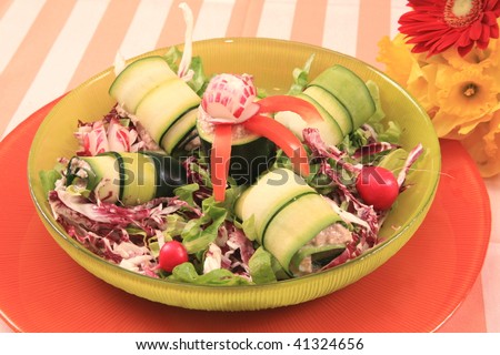Zucchini salad with a paste of shrimp 2