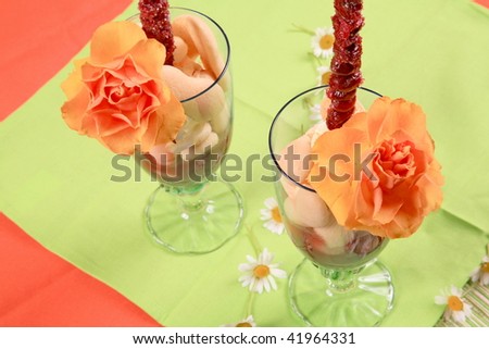 Cherry cocktail with lady\'s finger 5