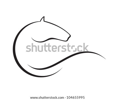 Horse symbol vector Horse symbol vector