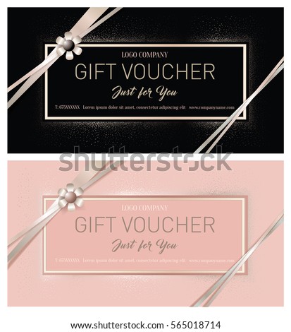 Premium Vector  Discount or gift card voucher templates with