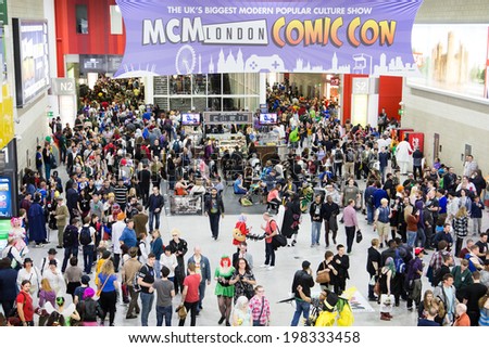 LONDON - June 25th: General view of atmosphere during Comic Con 2014 at Londons Excel  Center on June 25, 2013 in London.