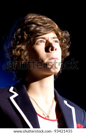 LONDON, UK - JAN. 23: Harry Styles From One Direction Play the Apollo in London on the January 23, 2012 in London, UK