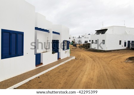 White House With Red Earth (Isla Graciosa, Canary Islan