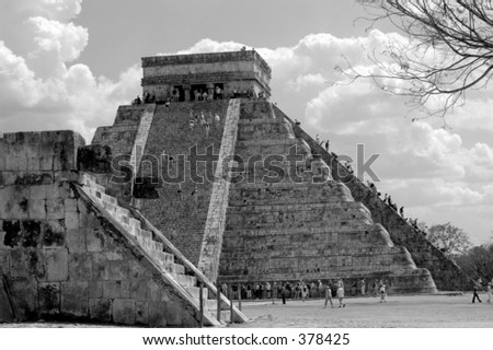 Climbing Chichen Itza