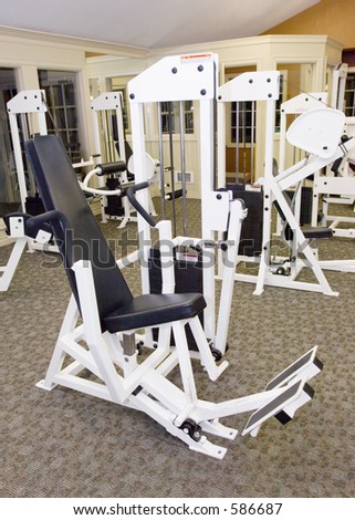 Luxury apartment complex with gym