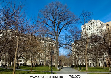 Washington Square, one of five originally planned squares in Philadelphia