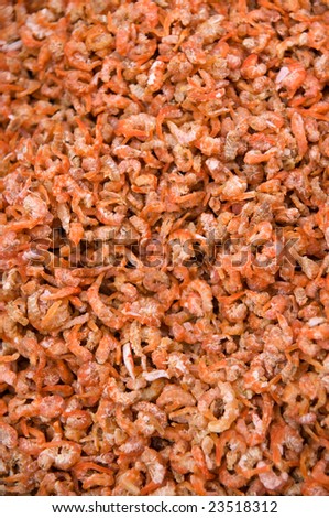 Dry shrimps in traditional chinese store in Queens, NY