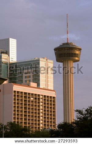 Tower of the Americas and hotels in San Antonio, TX