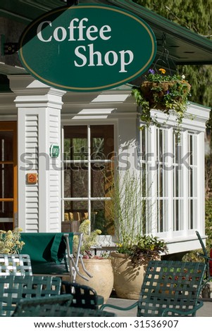 Coffee Shop entrance at botanical garden