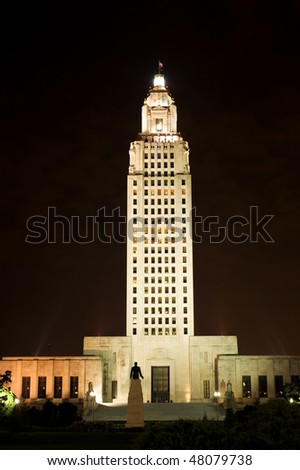 State Capitol in Baton Rouge, capital of Louisiana state, USA