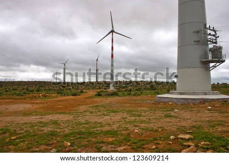 Wind power plants at Thar desert, India
