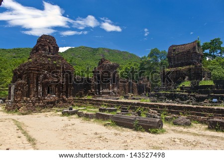 Temple ruin of the My Son complex, Vietnam