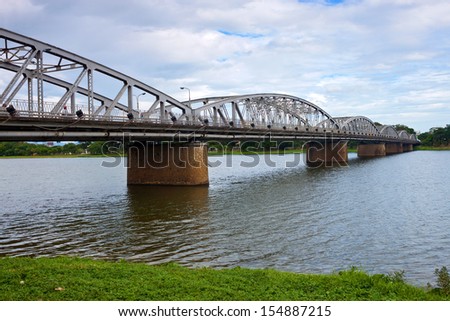 The Truong Tien bridge over Perfume River, Hue