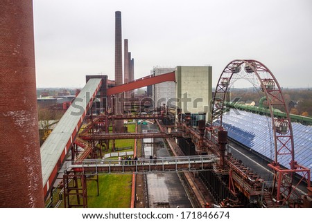Coking plant at Zeche Zollverein Coal Mine Industrial Complex, Essen, Germany
