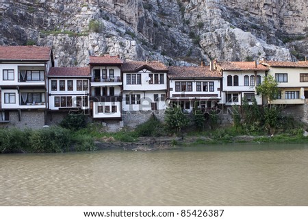 Traditional Ottoman houses in Amasya, Turkey