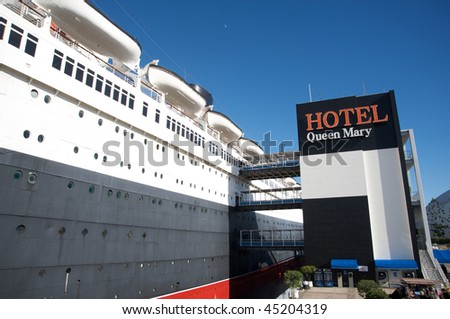 LONG BEACH, CA - JANUARY 23: Recently opened Ghosts and Legends of the Queen Mary tour. Hotel Queen Mary on January 23, 2010 in Long Beach, California.