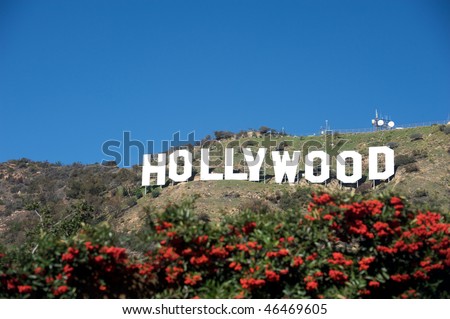 stock photo HOLLYWOOD CALIFORNIA 2010 The Hollywood sign built in 1923 