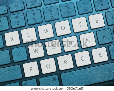 Computer keyboard letters spelling \