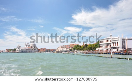 Santa Maria della Salute, or Basilica of St Mary of Health, in Venice, Italy