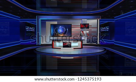 3D rendering Virtual set studio for chroma footage Realize your vision for a professional-looking studio – wherever you want it. With a simple setup, a few square feet of space, and Virtual Set