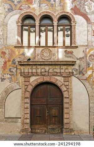 Renaissance architecture - palace in Trento, Italy