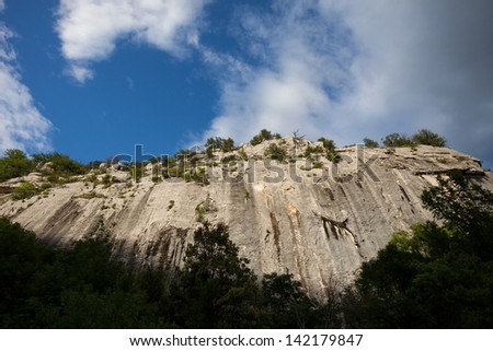 canyon of chassezac in southern france