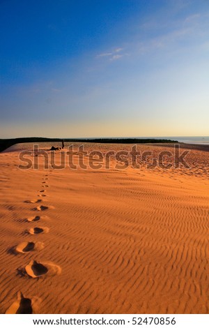 Footsteps In Sand