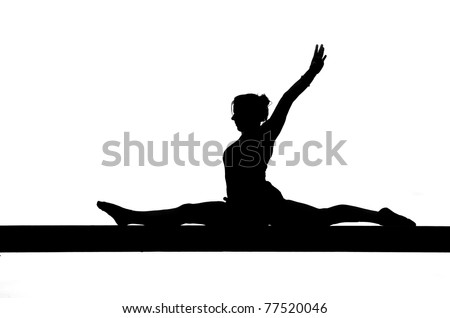 Gymnastics Silhouette Beam