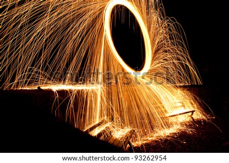 steel wool spinning