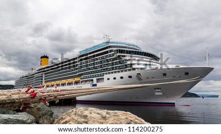 cruise liner in Norway