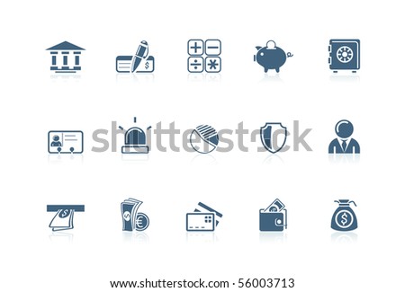 Bank Icons Stock Vector Illustration 56003713 : Shutterstock