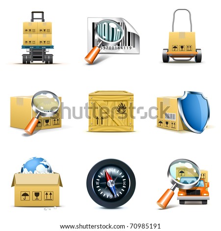 Logo Design  on Shutterstock Distribution And Shipping Icons Bella Series 70985191