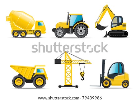 Building Machines Bella Series Stock Vector 79439986 Shutterstock 450x325px