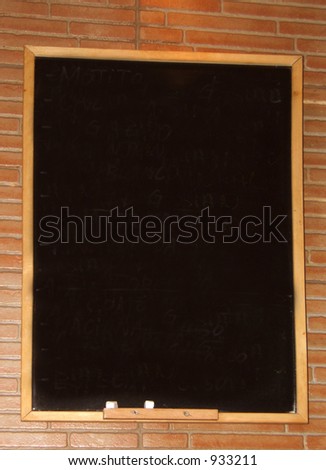 clear board. Prices of a restaurant