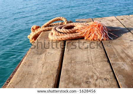 rope for navigation in the sea