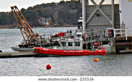 U.S. Coast Guard shore patrol boat
