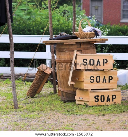 Soap Boxes from Civil War reenactment camp