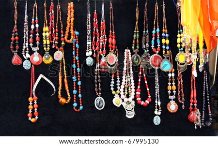 colorful traditional vintage necklace