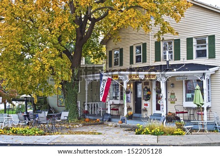 CLINTON, NEW JERSEY/USA  OCTOBER 23: A rural country store on October 23 2012 in Clinton New Jersey. Clinton is a historic town in Hunterton County NJ and a popular tourist destination.