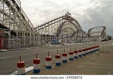 CONEY ISLAND, BROOKLYN, NY, FEBRUARY 2009: The Municipal Art Society, a nonprofit city advocacy group is trying to preserve the unique seaside city of Coney Island as a popular tourist destination.
