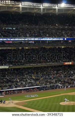 BRONX, NY - OCTOBER 17: A view of the grandstand at Yankee Stadium during game 2 of The American League Championship Series on October 17, 2009 in Bronx, NY.