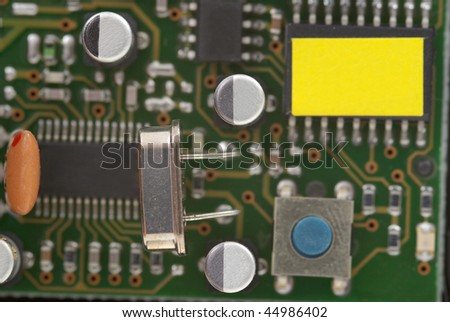 electronic component on electrical circuit