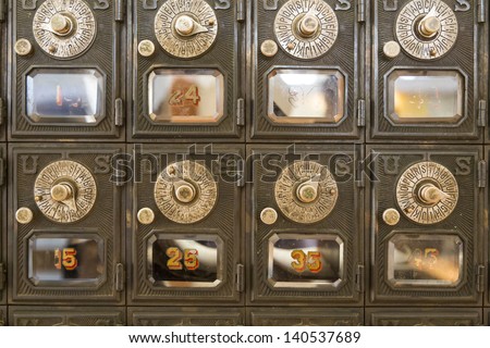 old locking mechanisms for PO Boxes