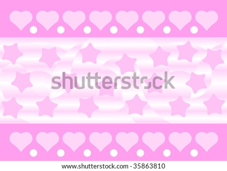 pictures of hearts and stars. pink hearts and stars