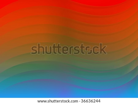 Two colors layered waves gradient 2d background