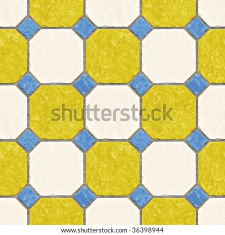 A seamless tiling texture. Illustration of an area of floor tiles